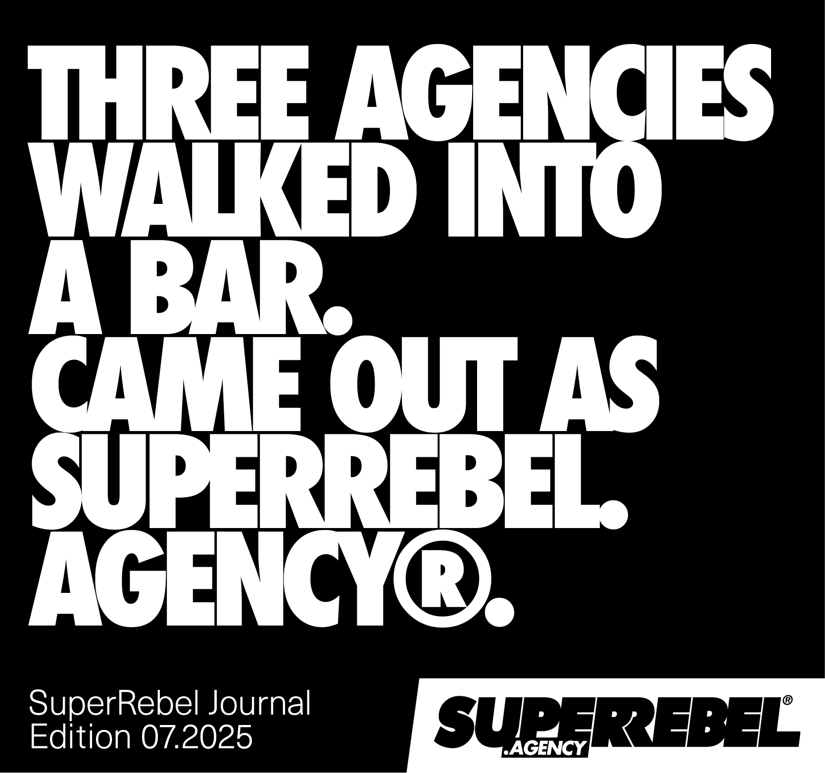 The agency for tomorrow. Yours today.