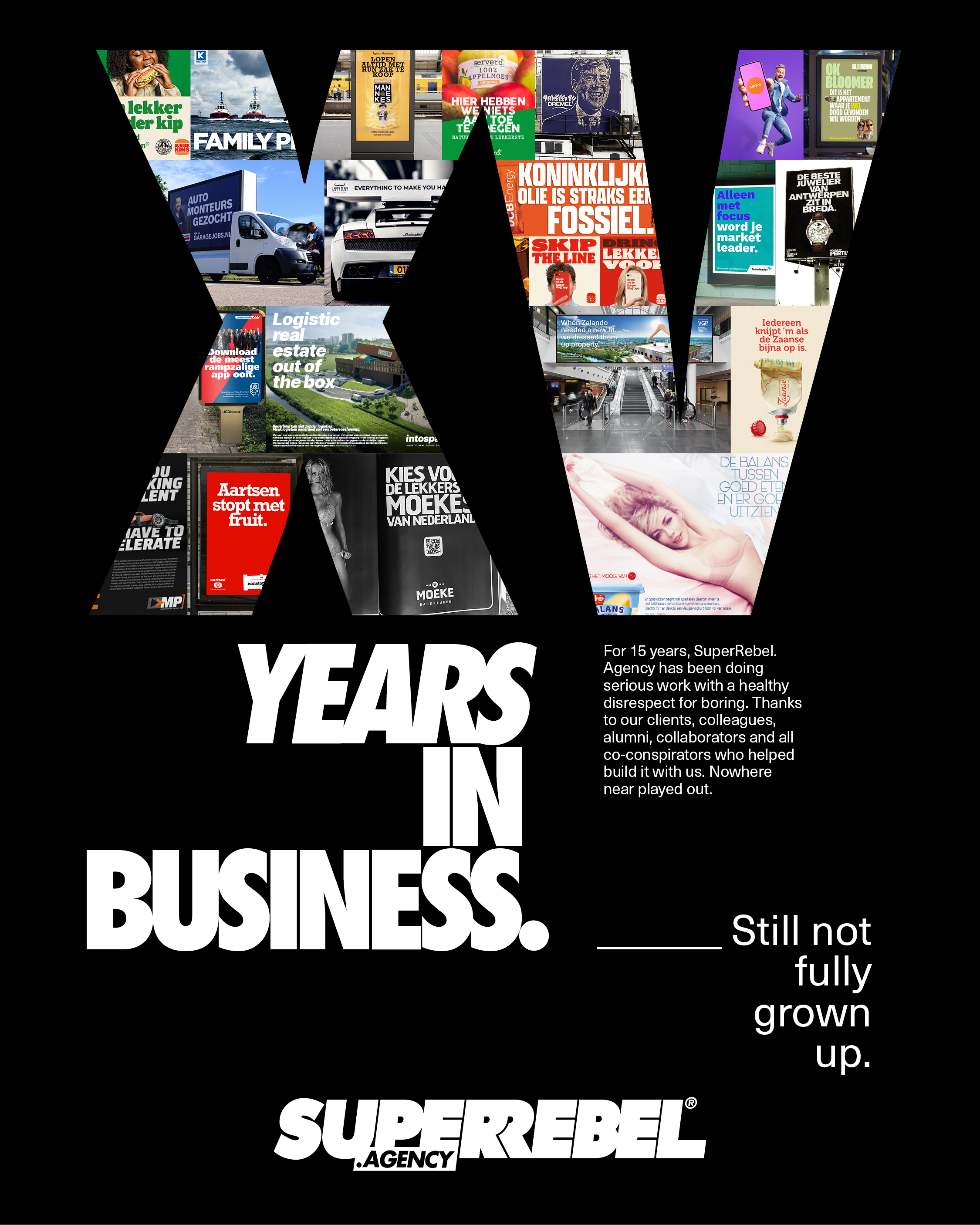 SuperRebel.Agency® bestaat vandaag 15 jaar.