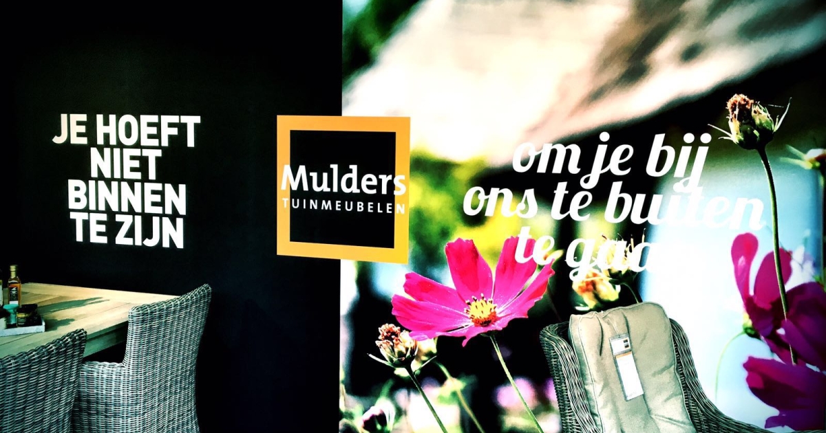 MULDERS TUINMEUBELEN GAAT ZICH TE BUITEN MET SUPERREBEL.