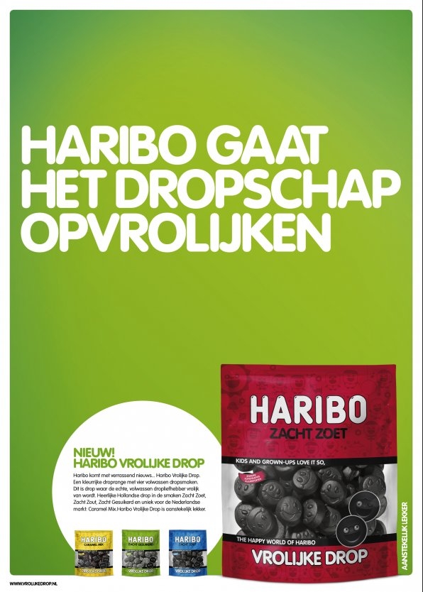 NIEUW! HARIBO VROLIJKE DROP. 