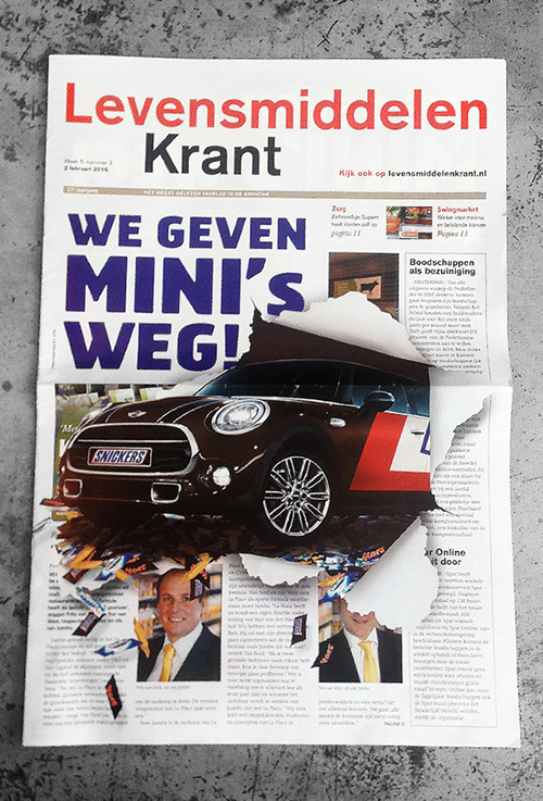 SUPERREBEL GEEFT MINIS WEG. 