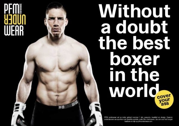 RICO VERHOEVEN BRAND AMBASSADOR  PFM UNDERWEAR. 