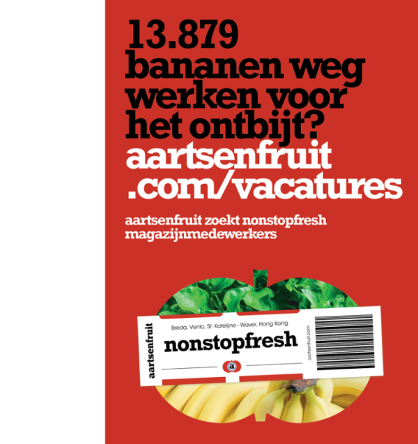 JE WORDT NIET ZOMAAR MAGAZIJNMEDEWERKER BIJ AARTSENFRUIT. 