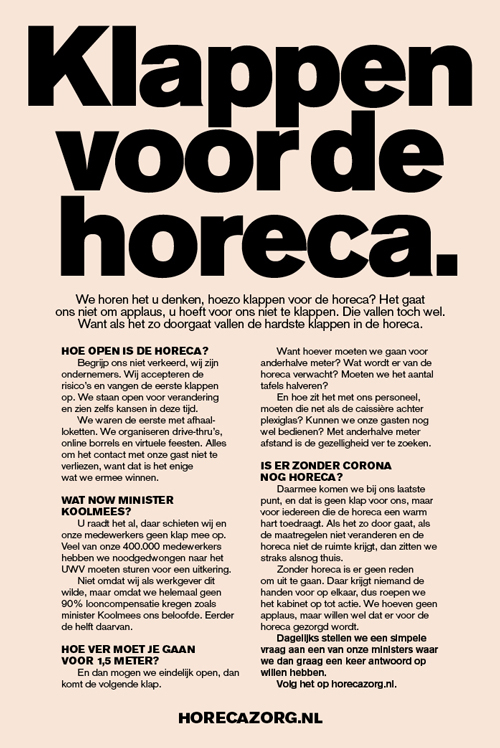 SUPERREBEL KOMT OP VOOR DE HORECA. 