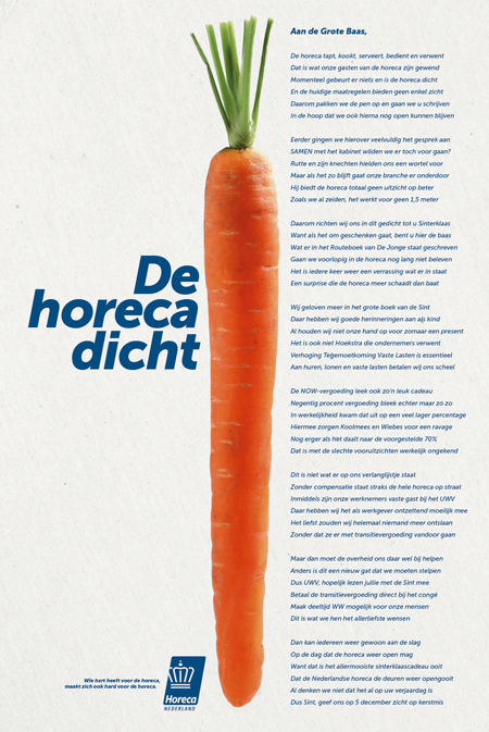 DIT RONDJE IS VOOR DE HORECA. 