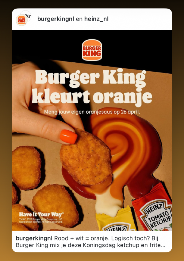 BURGER KING TURNS ORANGE. 